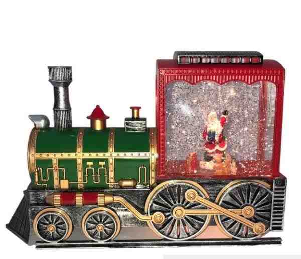 TREM NATAL PLAST DECOR C/ NEVE LED