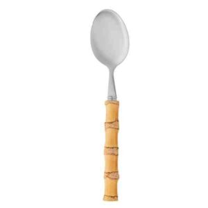 JG 4 COLHERES SOBREM INOX C/ CABO BAMBU TULUM 16CM