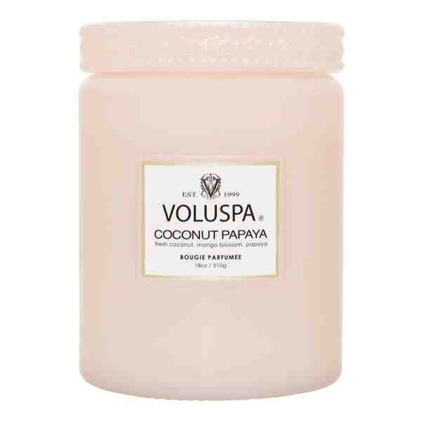 VELA POTE VIDRO G 100H TP VIDRO COCONUT PAPAYA