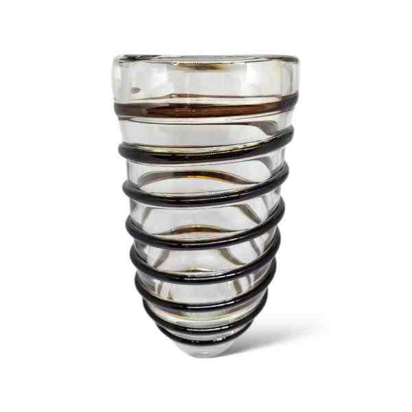 VASO COM FIO LEITOSO/MARROM
