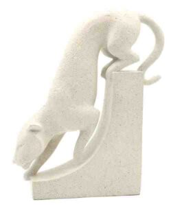 ESCULTURA PANTERA PO DE PEDRA BASE 22,2X6 CM