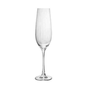 CONJUNTO 06 TAÇAS DE CHAMPANHE DE CRISTAL COLUMBA OPTIC 260 ML