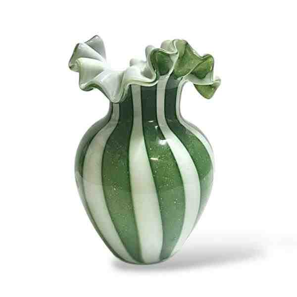 VASO MURANO ITALIA 22 VERDE BRANCO AMA6-HL522G
