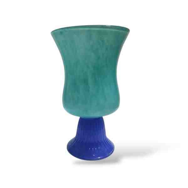 VASO RHODES VERDE BBASE AZUL VIDRO AMA6-H55L