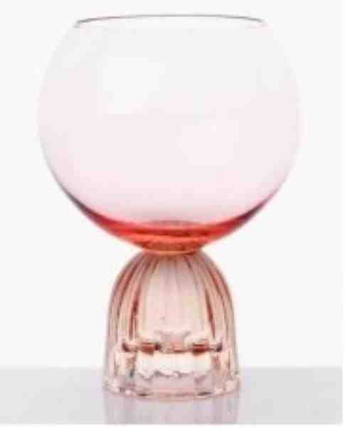 TAÇA ROSE 460 ML 6 PÇS