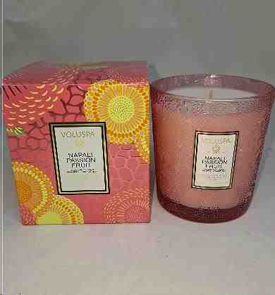 VELA COPO VIDRO CLASSICO 60H NAPALI PASSION FRUIT