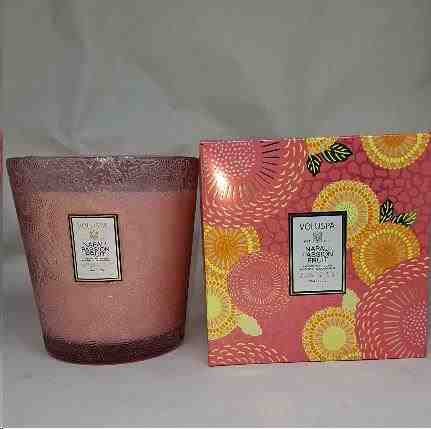 VELA VASO PEDESTAL 3 PAVIOS + 80H NAPALI PASSION FRUIT
