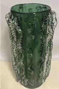 VASO EM VIDRO VERDE G