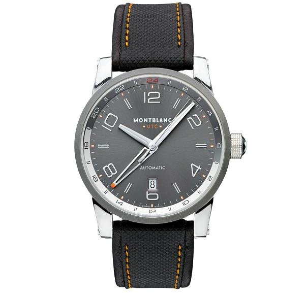 TMW UTC VOYAGER ACO AUT DIAL CINZA 42MM CROCO PRETO