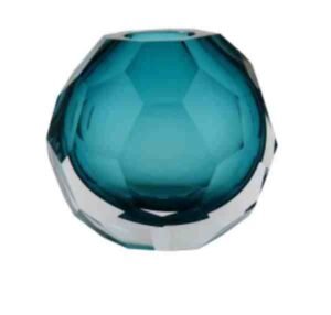VASO 8X12CM VD AZUL HOME CO GEMSTONE