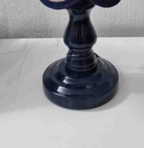 BASE ABAJUR LED MADEIRA PP AZUL MARINHO