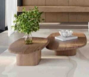 MESA CENTRO BRADAN AMERICAN WALNUT 910X760X400