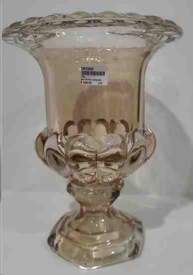 VASO VIDRO GRANDE COM BASE HEXAGONAL – 075 (24362075)