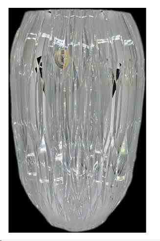 VASO LAPIDADO SEM OURO G 32-TRANSPARENTE SEM OURO